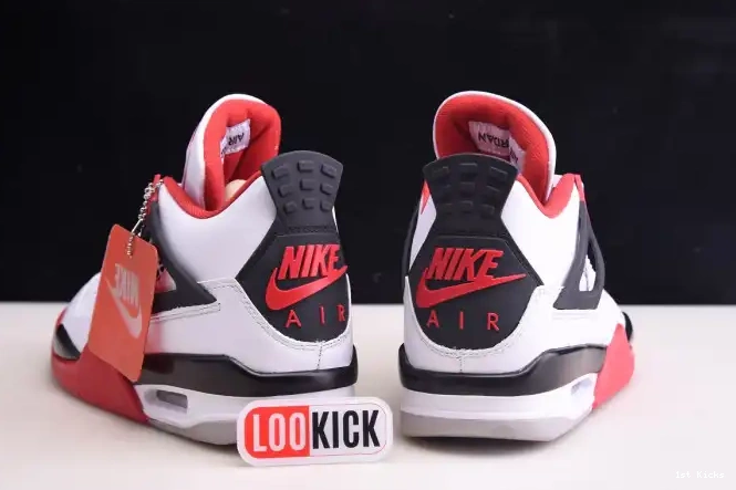 1st Kicks Shoes (2020) DC7770-160 Retro Fire Jordan Air 4 Red 0623